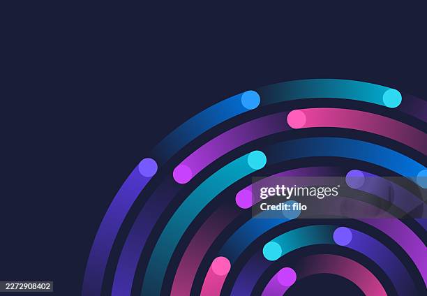 curving rotation orbiting abstract modern background - space planets background stock illustrations