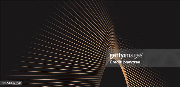 luxury wire perspective technology background - gold atom structure stock illustrations