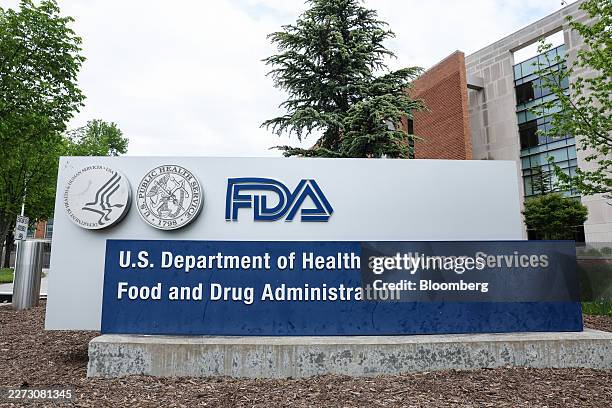 Signage outside the US Food and Drug Administration headquarters in Silver Spring, Maryland, US, on Tuesday, April 28, 2026. The US Food and Drug...