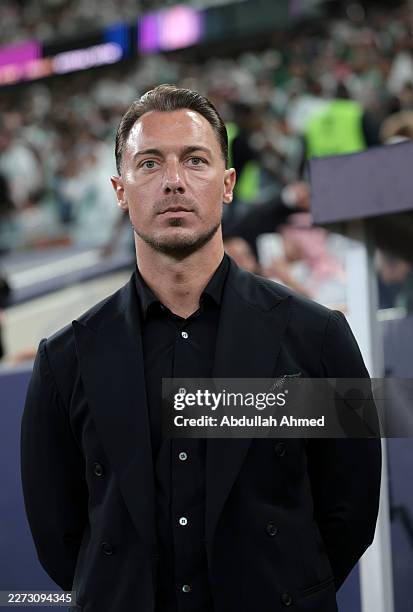 Matthias Jaissle, Head Coach of Al Ahli, looks on prior to the AFC Champions League Elite Final match between Al Ahli and FC Machida Zelvia at King...