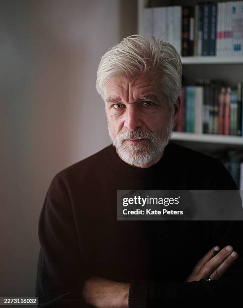 Writer Karl Ove Knausgard is photographed for the Guardian on November 6, 2025 in London, England.