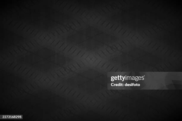 dark gray black background - slanted checked diamond rhombus pattern - cross background stock illustrations