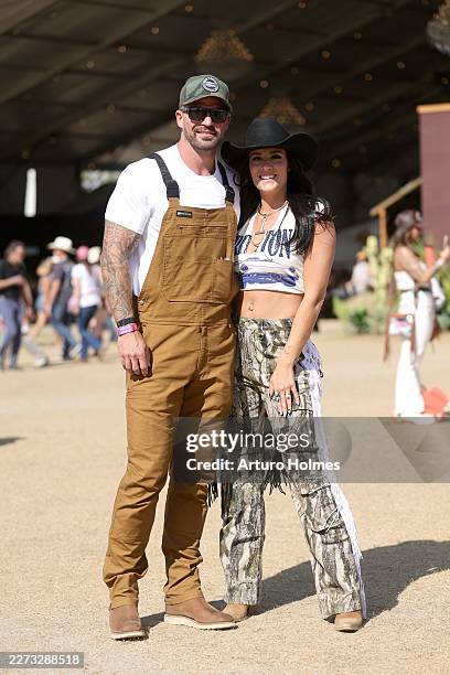 Festivalgoers attend the 2026 Stagecoach Festival at Empire Polo Club on April 26, 2026 in Indio, California.