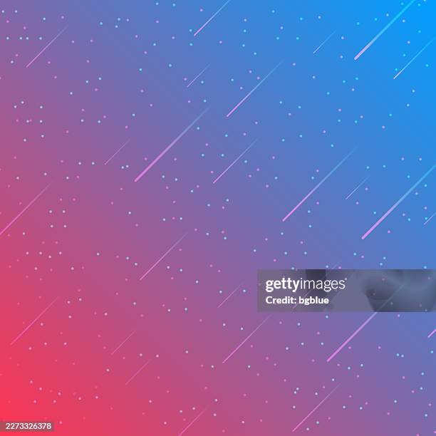 trendy starry sky with blue gradient - galaxy background stock illustrations