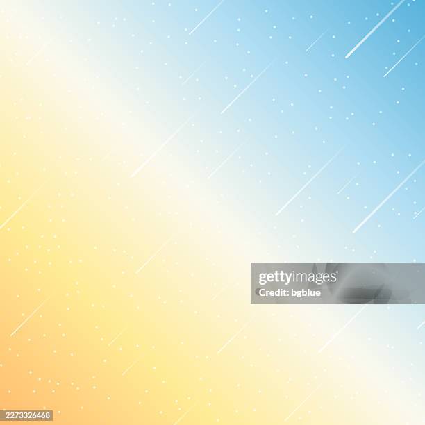 trendy starry sky with orange gradient - constellation pattern stock illustrations