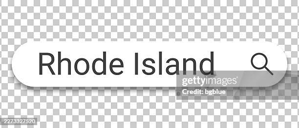 rhode island - search bar on transparent background - rhode island vector stock illustrations