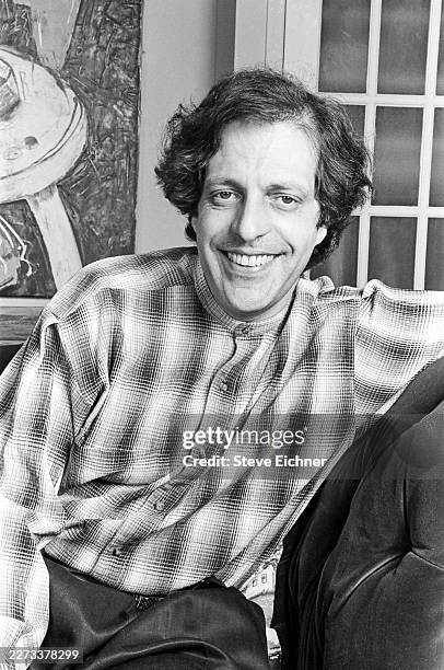 Portrait of American movie publicist Bruce Lynn , during a publicity shoot for their film 'Headless Body in Topless Bar,' New York, New York, January...