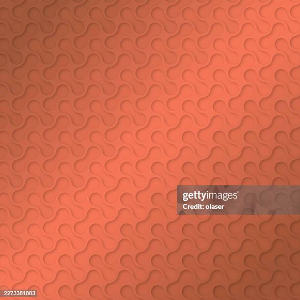 a seamless pattern featuring curved lines and shapes in a warm, muted orange tone, creating a textured and visually appealing surface. - peanuts stock illustrations