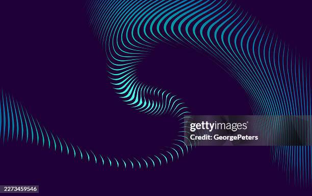 spinning rippled, wavy stripes abstract background - intersecting lines stock illustrations