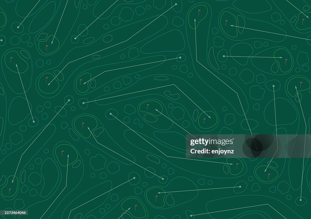 Golf course map pattern