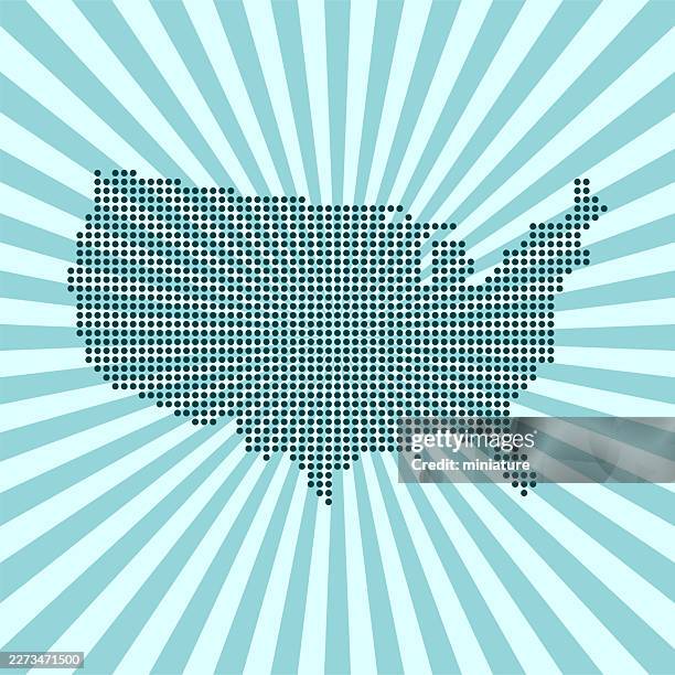 usa map - northern michigan stock illustrations