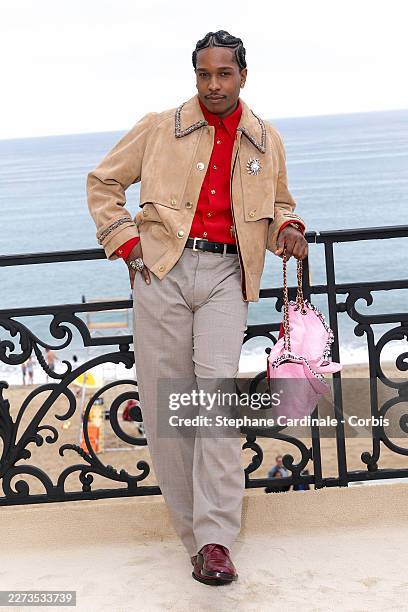 Asap Rocky attends the Chanel Cruise 2026/27 on April 28, 2026 in Biarritz, France.