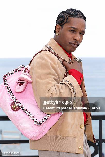 Asap Rocky attends the Chanel Cruise 2026/27 on April 28, 2026 in Biarritz, France.