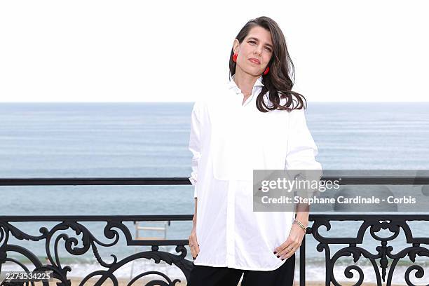 Charlotte Casiraghi attends the Chanel Cruise 2026/27 on April 28, 2026 in Biarritz, France.