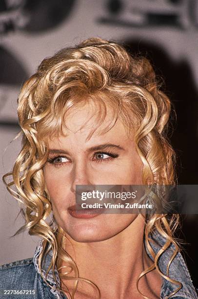 American actress Daryl Hannah attends the 1992 MTV Movie Awards at Walt Disney Studios in Burbank, California, United States, 5th June 1992.