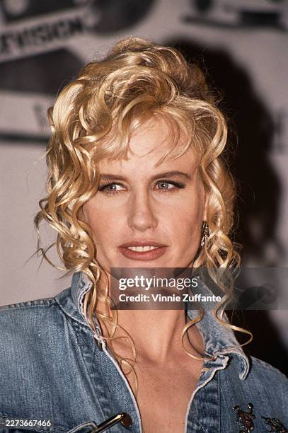 American actress Daryl Hannah attends the 1992 MTV Movie Awards at Walt Disney Studios in Burbank, California, United States, 5th June 1992.