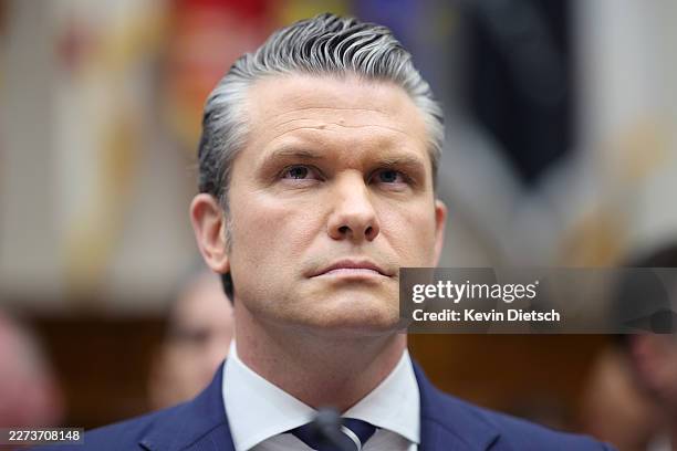 Secretary of Defense Pete Hegseth testifies before the House Armed Services Committee in the Rayburn House Office Building on April 29, 2026 in...