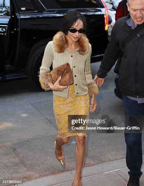 Zoë Kravitz is seen on May 03, 2026 in New York City.