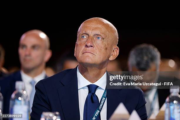 Pierluigi Collina, Chairman of the FIFA Referees Committee, attends the 76th FIFA Congress on April 30, 2026 in Vancouver, British Columbia.