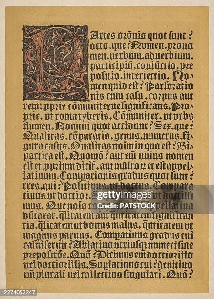 ars minor opening page - manuscript stock pictures, royalty-free photos & images