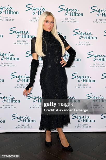 Paris Hilton celebrates the grand opening of Signia by Hilton Diplomat Beach Resort in Hollywood, Fla. With a DJ performance on Friday, May 1...