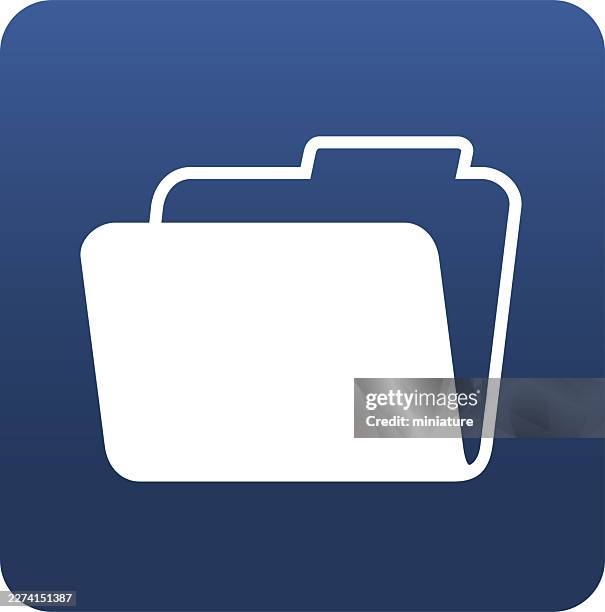 folder icon - open briefcase vector stock illustrations