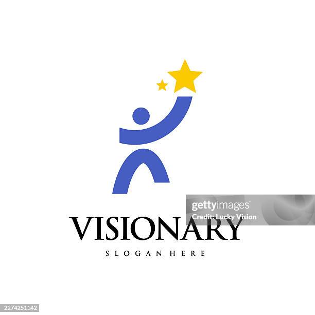 success leader logo design illustration. simple modern minimalist subtle template concept dream star work. stock illustration - lead concept stock illustrations
