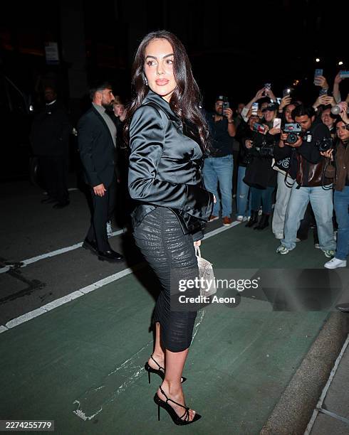 Georgina Rodríguez seen at Jeff Bezos and Lauren Sánchez Bezos Met Gala pre-party at their NoMad apartment on May 02, 2026 in New York City.