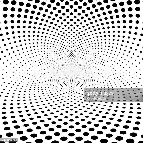 circular circles pattern on floor and wall, in perspective - wall corner stock illustrations