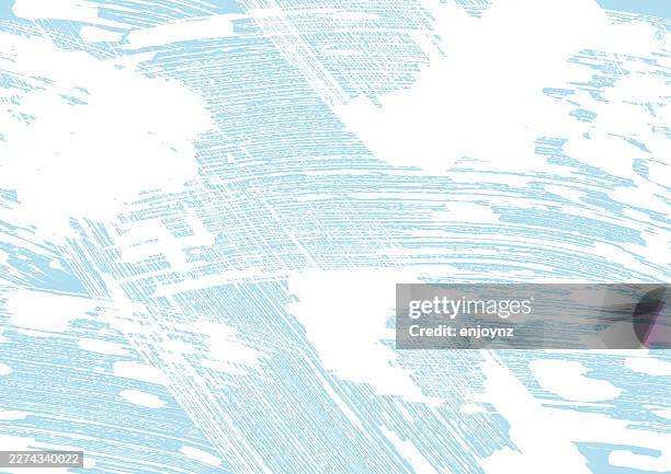 nahtloser hellblauer pinselstrich – strukturierter hintergrund der tapete - aquarelleffekt stock-grafiken, -clipart, -cartoons und -symbole