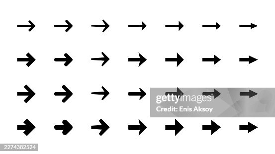 Solid Right Pointing Arrow Vector Collection Solid Right Pointing Arrow Vector Collection