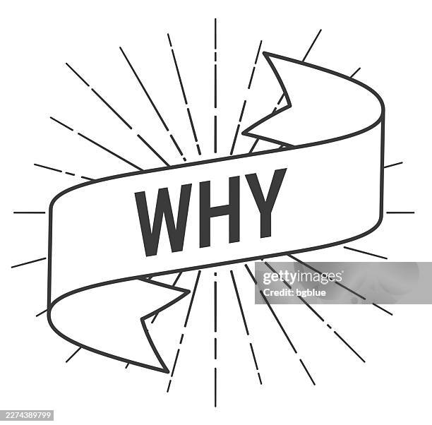 why - banner with sunbursts on white background - why me stock illustrations