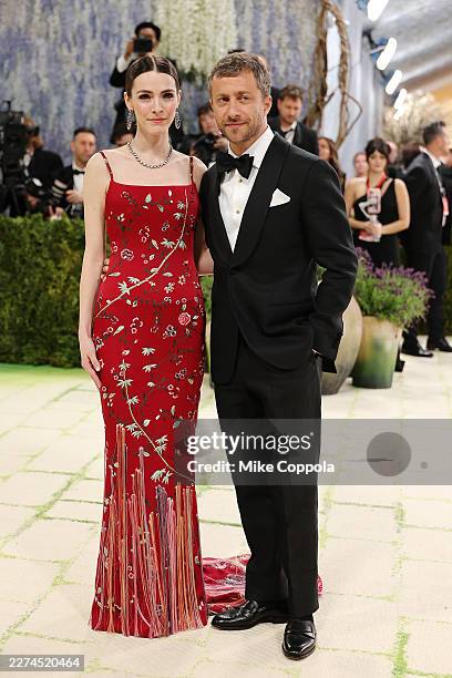 Bee Carrozzini and Francesco Carrozzini attend the 2026 Met Gala celebrating "Costume Art" at the Metropolitan Museum of Art on May 04, 2026 in New...