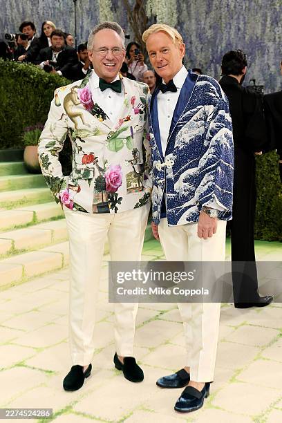 Andrew Saffir and Daniel Benedict attend the 2026 Met Gala celebrating "Costume Art" at the Metropolitan Museum of Art on May 04, 2026 in New York...