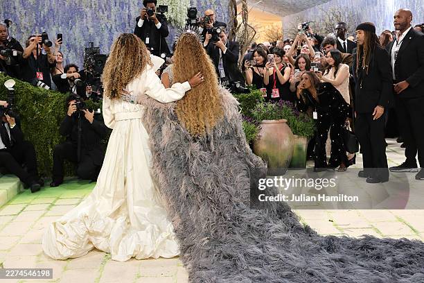 Blue Ivy Carter and Beyoncé attend the 2026 Met Gala celebrating "Costume Art" at the Metropolitan Museum of Art on May 04, 2026 in New York City.