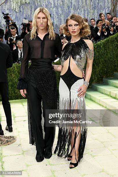 Ludovic De Saint Sernin and Ivy Getty attend the 2026 Met Gala celebrating "Costume Art" at the Metropolitan Museum of Art on May 04, 2026 in New...