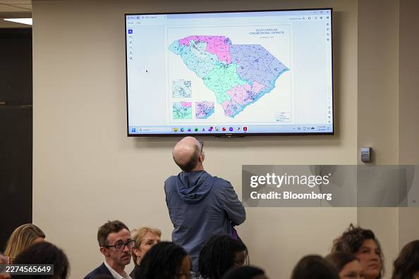 Duse Map The proposed Congressional map for South Carolina displayed during a ...