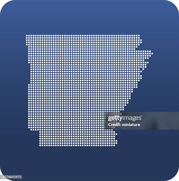 arkansas map - arkansas map stock illustrations