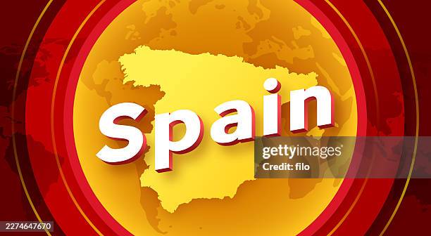 spain focus global map background - civil war stock illustrations