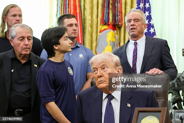 Secretary of Health and Human Services Robert F. Kennedy Jr. Speaks alongside retired professional golfer Gary Player, MLB pitcher Noah Syndergaard...