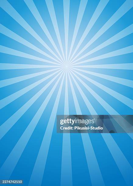 abstract blue sunburst background with radial gradient - concentric lines stock illustrations