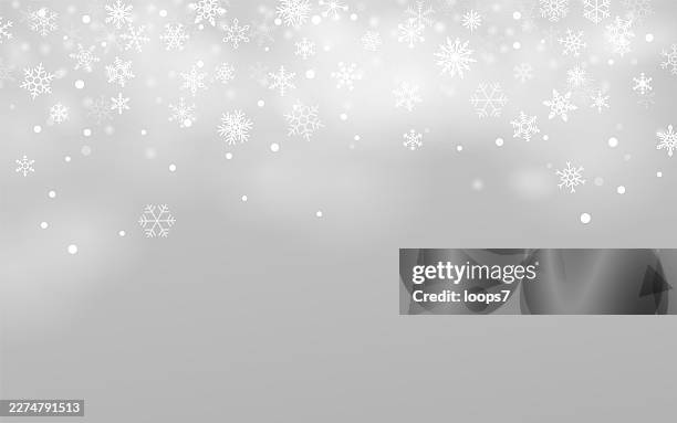 winter snowflake vector background with copy space - silver snowflake background stock illustrations