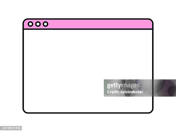 retro style web browser - software development stock illustrations