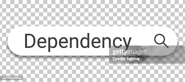 dependency - search bar on transparent background - obsessive compulsive stock illustrations