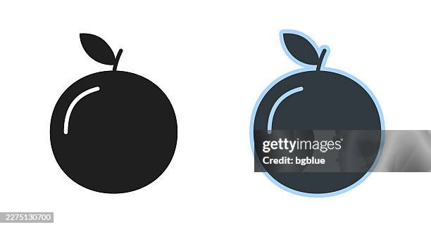 orange. icons for design - editable icon - nectarine stock illustrations