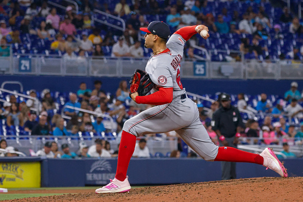 Orlando Ribalta Washington Nationals pitcher Orlando Ribalta delivers the ball during ...