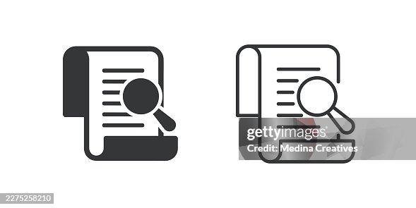 Document Analysis Icons. Glyph solid and line series icon. Document Analysis Icons. Glyph solid and line series icon.