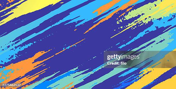 abstract paint brush background pattern - 90s background stock illustrations