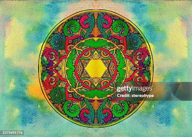 merkhaba disk - mayan stock illustrations