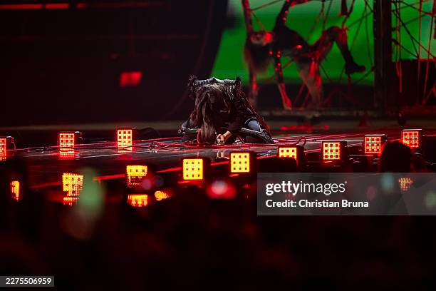 Veronica Fusaro representing Switzerland performs during the second dress rehearsal for the semi-final 2 of the 2026 Eurovision Song Contest at...